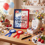 Strawberry Blueberry Gender Reveal Game Baby Shower Red Blue - Image 5