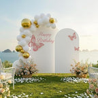 Toolterritary Metal Arch Backdrop Stand and Cover Set, 8FT, 7.2FT Party Backdrop, Easy to Assemble, Backdrop Stand for Parties, Birthday, Baby Shower - Image 3