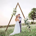 Rustic Farmhouse Triangle Wood Arch - 8.2FT Wedding & Garden Arbor Backdrop Stand for Parties, Outdoor Events, and Garden Decorations (Triangle) by MELONGKAYLON