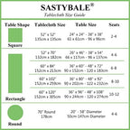 SASTYBALE Jacquard Tablecloth, Rectangle 60" x 120", Gold - Image 6