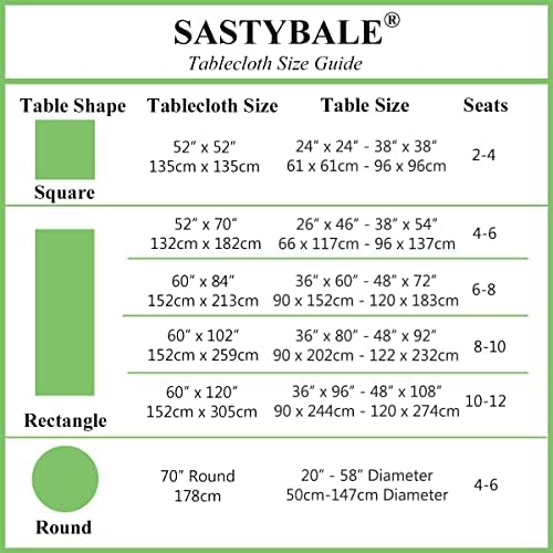 SASTYBALE Jacquard Tablecloth, Rectangle 60" x 120", Gold - Image 6