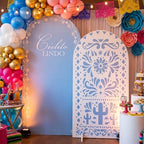 Mindsoft 2 Set Cielito Lindo Arch Cover 7.2ft 6.6ft, Mexican Dusty Blue - Image 5