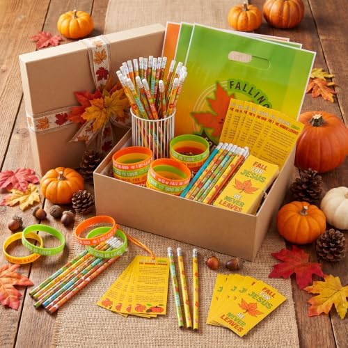 Resurhang 200 Pcs Fall Church Gifts Bulk, Falling for Jesus Favors - Image 3