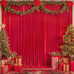30x10ft Red Backdrop Curtain for Wedding Parties Wrinkle Free Fabric Red Drapes Backdrop Decoration for Baby Shower Birthday Photography Decoration 6 Panels, 5ft x 10ft - Image 7
