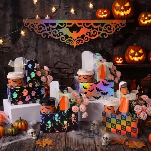 Epakh 36 Pack Halloween 2 Cup Drink Carrier with Handle, Gift Holder - Image 2