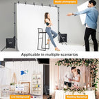 LINCO Lincostore Backdrop Stand Kit 9.4x8.3ft(WXH) for Party Photography - Image 7
