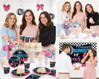 Xynic 145pcs Burnouts or Bows Gender Reveal Decorations, Serves 20 - Image 7