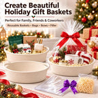 Gift Basket Kit Set of 5, Woven Rope Baskets for DIY Gifts - Image 3