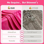 40x10ft Shimmer Hot Pink Sequin Backdrop Curtain for Parties-8 Panels 5x10ft Thick Wrinkle Free Glitter Fuchsia Photo Backdrop Drapes Curtains for Wedding Hot Pink Theme Party Photography Background - Image 4