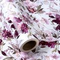 WRAPAHOLIC 30 Inch Jumbo Reversible Floral Wrapping Paper - 30 Inch x 100 Feet Purple Floral Design for Wedding, Birthday, Mothers Day, Baby Shower, Anniversary by WRAPAHOLIC