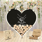 Personalized Wedding Guest Book, Wooden Rustic Wedding Decor Alternative Guest Book, Custom Wooden Wedding Guest Book, Wedding Guest Drop Box Alternative Guest Book Frame by Unknown