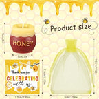 Nuanchu 12 Sets Honey Jar Candles Bee Themed Baby Shower Party Favors - Image 2