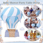 8 Sets Blue Hot Air Balloons Decorations for Tables Centerpieces - Image 6