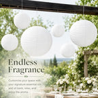 8 Pcs 16/30 Inch Large White Paper Lanterns Jumbo Hanging Party Decorations - Image 5
