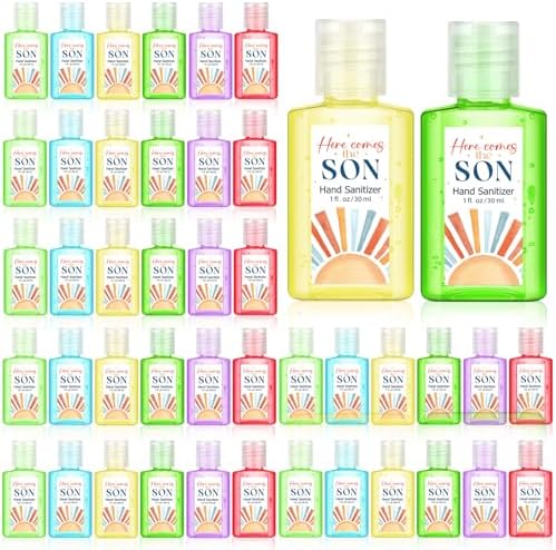 Gejoy 48 Pack Here Comes the Son Party Favors Hand Sanitizer Bulk, 1 Fl. oz by Unknown