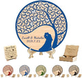 Personalized Tree of Life Wedding Guest Book Alternative, Guest Book Wedding Reception with Wooden Hearts Guest Book Signs for Wedding Anniversary Birthday Party by Unknown