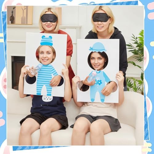 6 Set Baby Boy Shower Games Feed The Baby(Blue) - Image 5