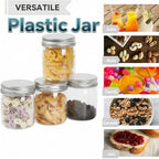 novelinks 8 oz Plastic Mason Jars and Clear Plastic Jars with Lids 8 oz - Image 4