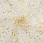 Artoid Mode Beige Gold Gauze Table Runner 120 Inch 10Pcs, Glitter Metallic Foil Sheer Dining Wedding Anniversary Holiday Birthday Table Decor for Home Party - Image 5