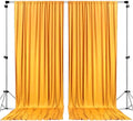 AK TRADING CO. 10 feet x 8 feet IFR Polyester Backdrop Drapes Curtains Panels with Rod Pockets - Wedding Ceremony Party Home Window Decorations - Marigold by Fabrics%7CEventDecor%7CCrafts%7CUpholsteryFoam