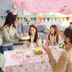 Potchen 452 Pcs Fairy Party Supplies Serve 50, Pink - Image 4