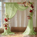 Pack of 2 Wedding Arch Drape Panel Fabric 30" x 75ft - Sage Green by MDS