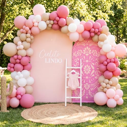 Mindsoft 2 Pcs Cielito Lindo Arch Cover, Pink, 6ft 7.2ft by Mindsoft