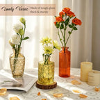 36Pcs Bud Vases Set Small Vintage Glass Bottles Bud Vases in Bulk Multiple Shape Cute Glass Vases for Rustic Wedding Centerpieces Table Decorations and Home Decor (Multicolor) - Image 4