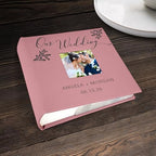 Small Personalized Wedding Photo Album Leatherette Holds 100 Photos Custom Couple Gift - Image 6
