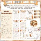 Funnymoom 426 Pcs Baby Bear Shower Games Set for Boy Girl, 8 Games - Image 4