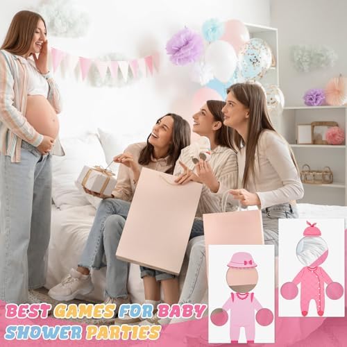 6 Set Baby Girl Shower Games Feed The Baby(Pink) - Image 6