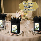 Zhanmai 36 Pcs Kraft Paper Gift Bags with Clear Window Handles, Black - Image 5