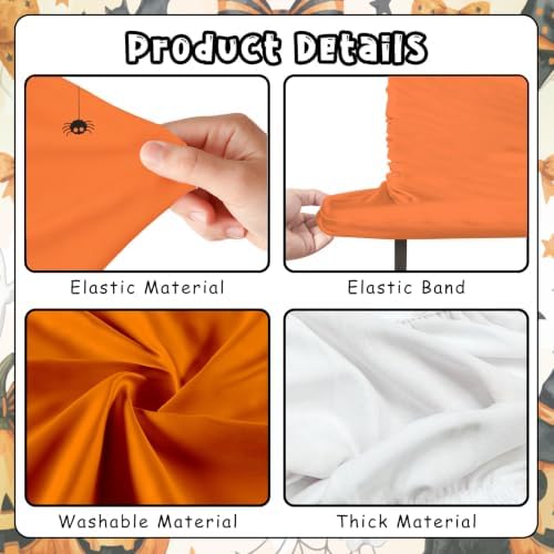 Serencatcher Halloween Spooky One Birthday Arch Cover Orange 7.2FT 6FT 2Pcs - Image 4