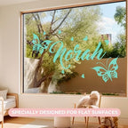 CRYPTONITE Butterflies Baby Room Decor | Custom Name Wall Decal | Butterfly Decorations for Bedroom Decor | Fully Customizable and Non-Toxic | Wall Decor Nursery Wall Decal (Wide 42"x 26" Height) - Image 6