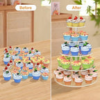 5 Tier Round Cupcake Stand for 50 Cupcakes Acrylic Cupcake Tower - Image 6