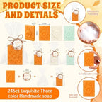 Leelosp 24 Pcs Fall Baby Shower Favors Wildflower Mini Bar Soap for Guests - Image 3