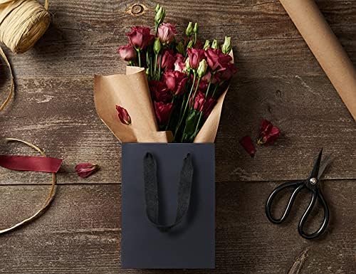 HUAPRINT Small Black Gift Bags with Handles, 30 Pack, 7x4x9 IN - Image 6