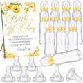 Trelaco 12 Pcs Honeycomb Baby Shower Games Bottle Chug Bee Wooden Sign Set by TrelaCo