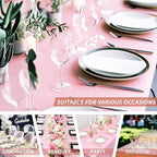 Fixwal 3 Pack 6FT Pink Birthday Tablecloth Spandex Fitted Table Cover - Image 6