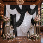 20×10 Black Curtains for Wedding Party Backdrop Decorations-4 Panel 5×10ft - Image 4