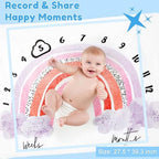 iAOVUEBY Baby Gift Set for Newborn, New Baby Boy Gift Basket, Newborn Essentials Hat Onesie Bear Toys Keepsake Blanket Infant Diaper Changing Pad Bibs, Baby Shower Gifts for Boys - Image 4
