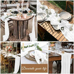 20 Pack Cheesecloth Table Runner 17 x 108 Inch, White - Image 7