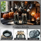 Mason Jar Glass Vases 6 Pack, Black Flower Vase for Centerpieces - Image 3