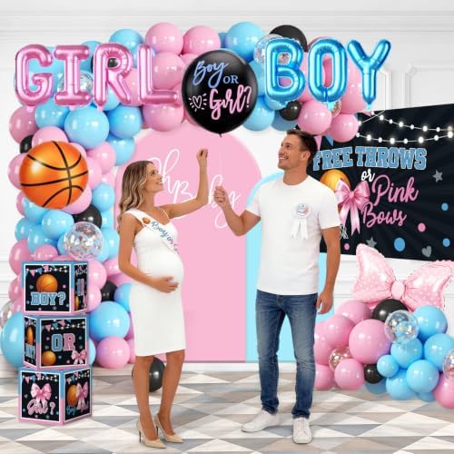 Cocomigo 303 PCS Free Throws or Pink Bows Gender Reveal Decorations - Image 4