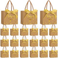 Jetec 45 Pcs Mini Thank You Gift Bag with Handle, Kraft Paper Color/gold by Jetec