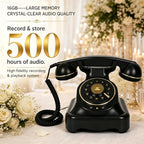 Audio Guest Book Wedding Phone, Retro Audio Phone Guestbook with Clear Voice Recording for Wedding Reception, Bridal Shower, Birthday, Baby Shower, Anniversary, Engagement - Image 2