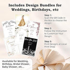 Wedding Sign Holder, Adjustable Welcome to Our Wedding Sign Stand W/Design Bundle & Leather Sign Hanging Straps, Heavy Duty Easel Stand for Sign, Wedding Seating Chart Stand, Easel for Display (White) - Image 3