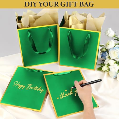 Addblu 28 Pack Bulk Luxury Gift Bags with Handles & 28 Tissue Papers - Image 5