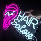 Hair Salon Neon Sign for Wall Decor, LED Neon Signs Lights, Pink Salon Hair Tech Decor Neon Signs for Barber Shop, Beauty Salon Studio Beauty Room Business Sign - Image 7
