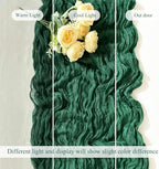 12Pack Emerald Green Cheesecloth Table Runner 20x120inch Gauze Runners - Image 6